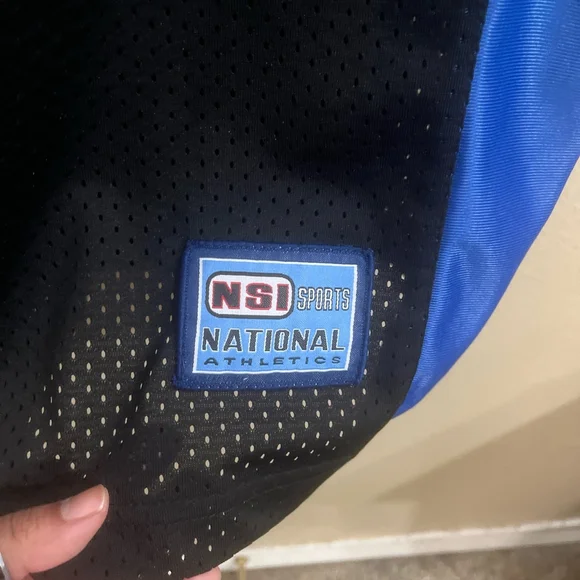 Dallas Mavericks Dirk Nowitzki 41 Mens Large Jersey NSI National Athletic sports - Picture 3 of 5